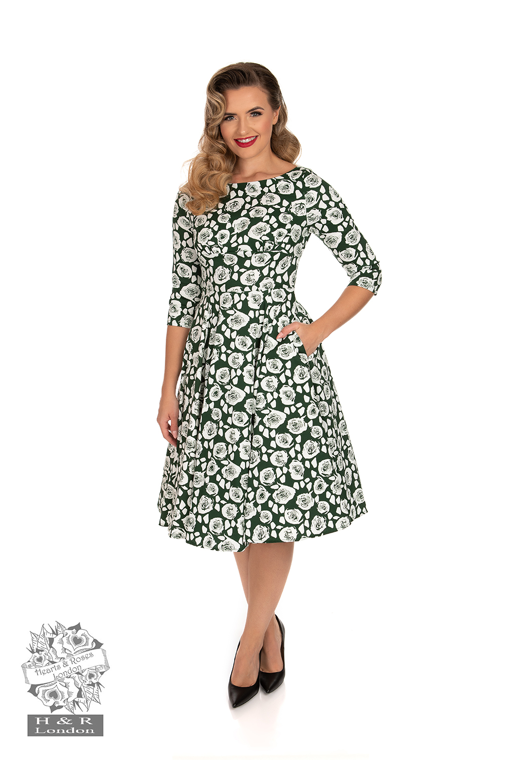 Emelda Floral Swing Dress